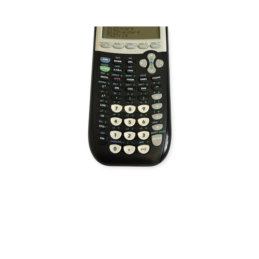 Texas Instruments TI-84 Plus Graphing Calculator Black Silver SAT ACT AP Exam